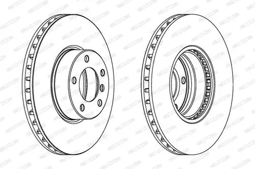спирачен диск FERODO DDF1202