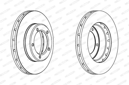 спирачен диск FERODO DDF1211