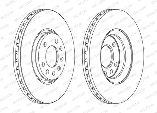 спирачен диск FERODO DDF1215C