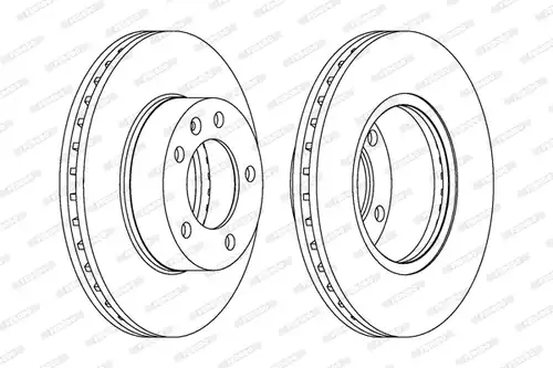 спирачен диск FERODO DDF1217