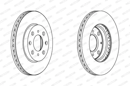 спирачен диск FERODO DDF1231C