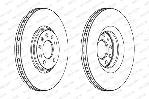 спирачен диск FERODO DDF1237