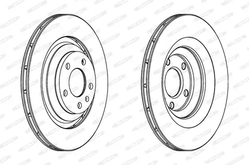 спирачен диск FERODO DDF1240C