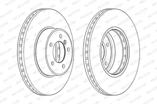 спирачен диск FERODO DDF1242