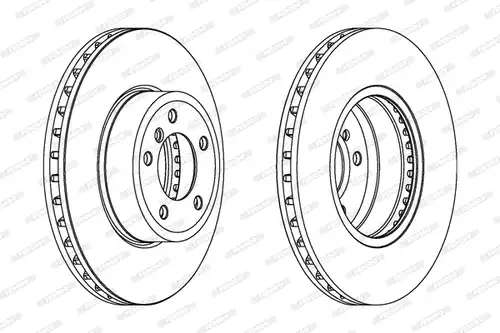 спирачен диск FERODO DDF1242C