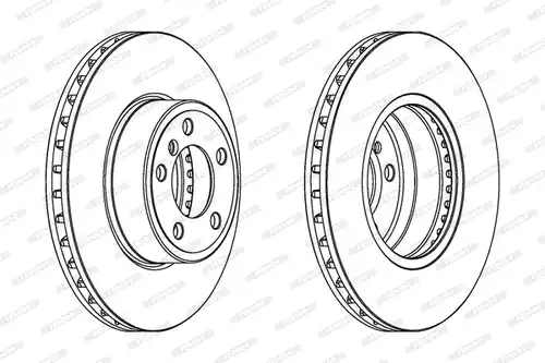 спирачен диск FERODO DDF1243C