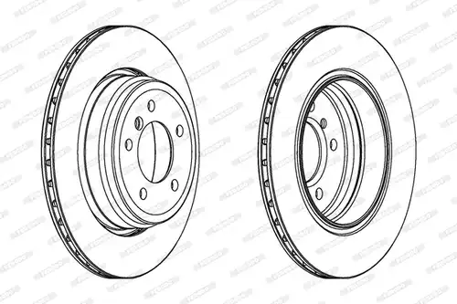 спирачен диск FERODO DDF1244C