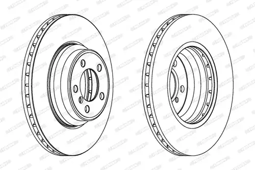 спирачен диск FERODO DDF1245C