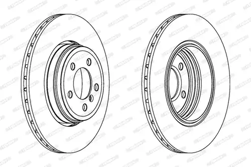 спирачен диск FERODO DDF1247C