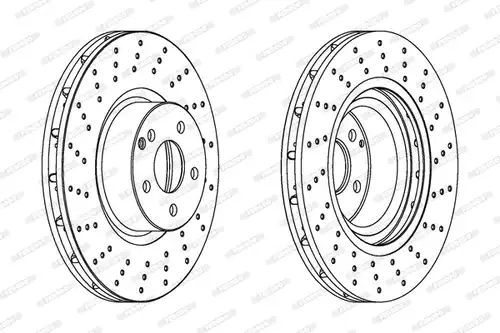 спирачен диск FERODO DDF1248C