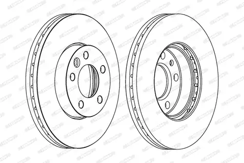 спирачен диск FERODO DDF1253