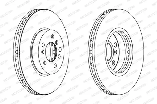 спирачен диск FERODO DDF1256C