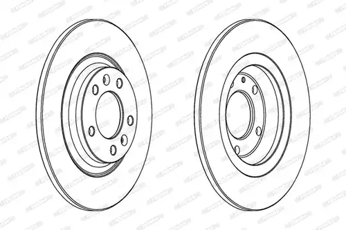 спирачен диск FERODO DDF1275C