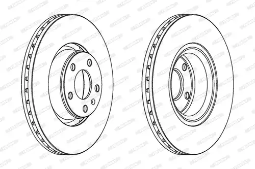 спирачен диск FERODO DDF1277C