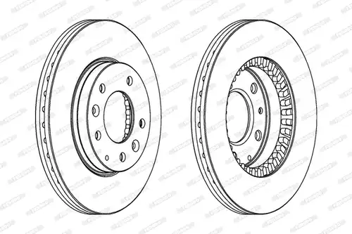 спирачен диск FERODO DDF1278C