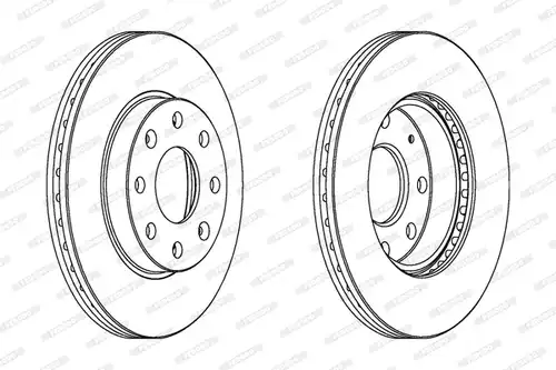 спирачен диск FERODO DDF1279C