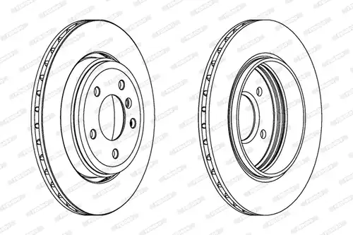 спирачен диск FERODO DDF1280C