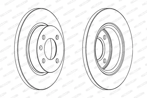 спирачен диск FERODO DDF1283