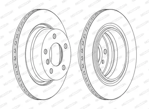 спирачен диск FERODO DDF1285C