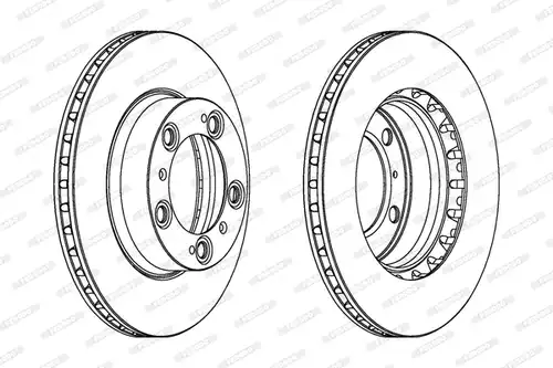 спирачен диск FERODO DDF1293