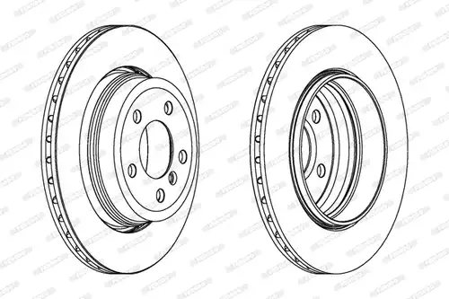 спирачен диск FERODO DDF1297