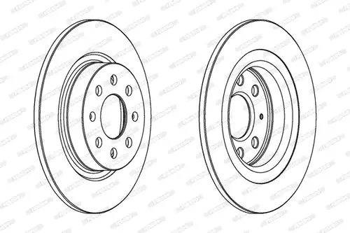 спирачен диск FERODO DDF1299