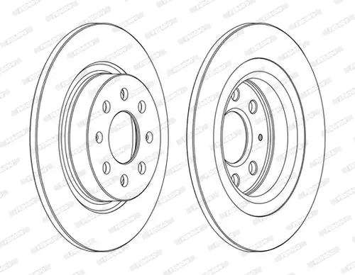 спирачен диск FERODO DDF1299C