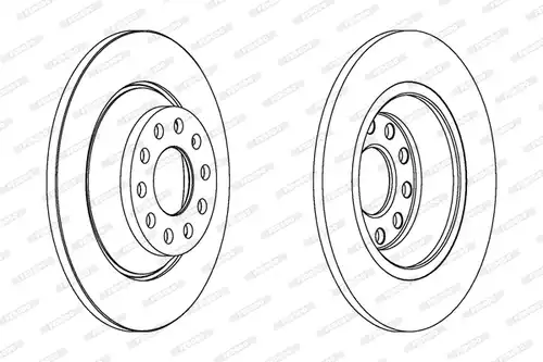 спирачен диск FERODO DDF1307C