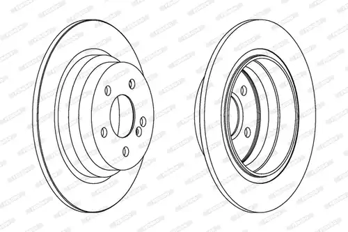 спирачен диск FERODO DDF1308