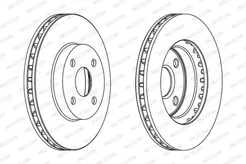 спирачен диск FERODO DDF1309