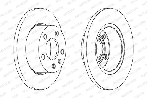 спирачен диск FERODO DDF131