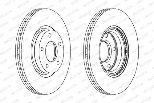 спирачен диск FERODO DDF1312C