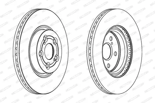 спирачен диск FERODO DDF1315C