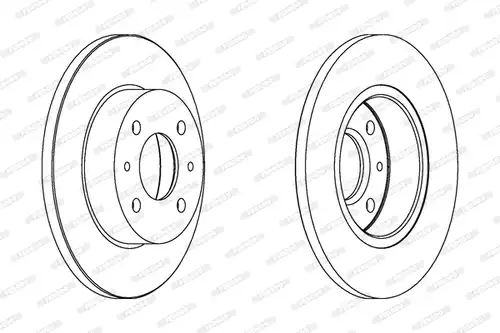 спирачен диск FERODO DDF133