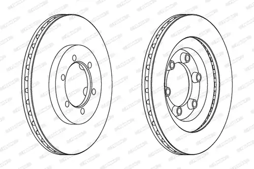 спирачен диск FERODO DDF1346