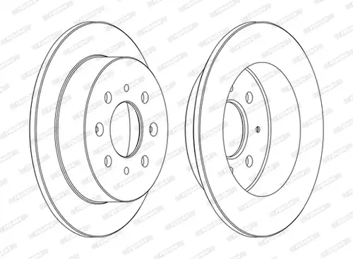 спирачен диск FERODO DDF1358C