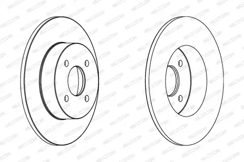 спирачен диск FERODO DDF1367