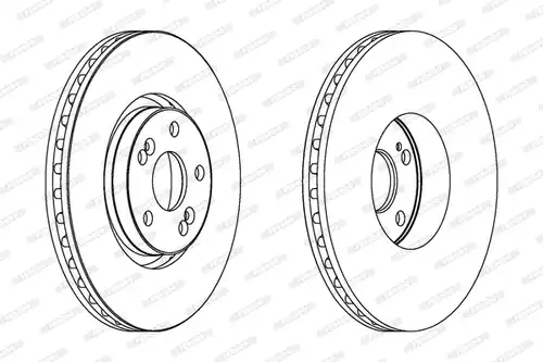 спирачен диск FERODO DDF1368