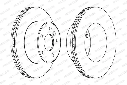 спирачен диск FERODO DDF1379