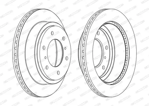 спирачен диск FERODO DDF1385C