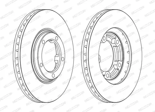 спирачен диск FERODO DDF1404C