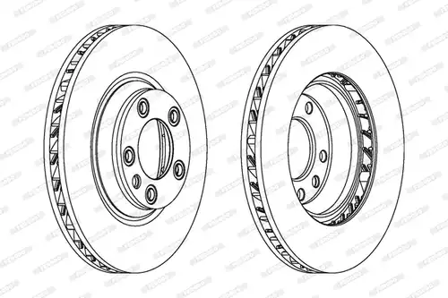 спирачен диск FERODO DDF1408C