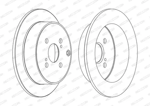 спирачен диск FERODO DDF1409C