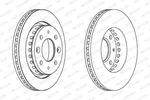 спирачен диск FERODO DDF1418