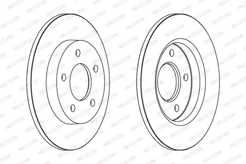 спирачен диск FERODO DDF1420C