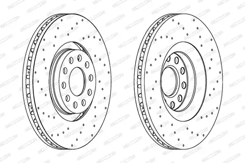 спирачен диск FERODO DDF1422