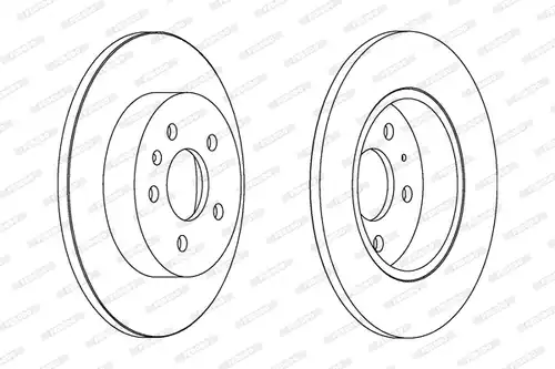 спирачен диск FERODO DDF1423C