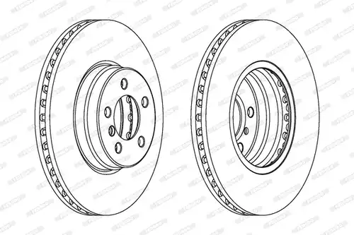 спирачен диск FERODO DDF1436