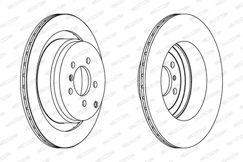 спирачен диск FERODO DDF1437