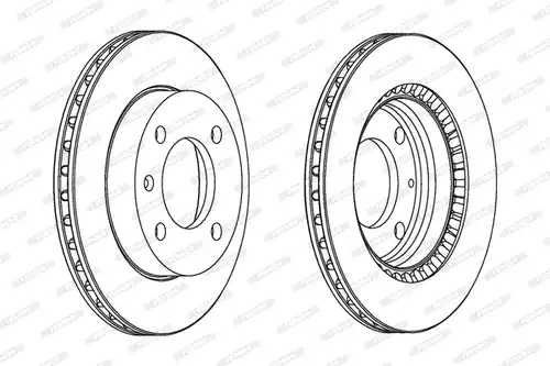 спирачен диск FERODO DDF145